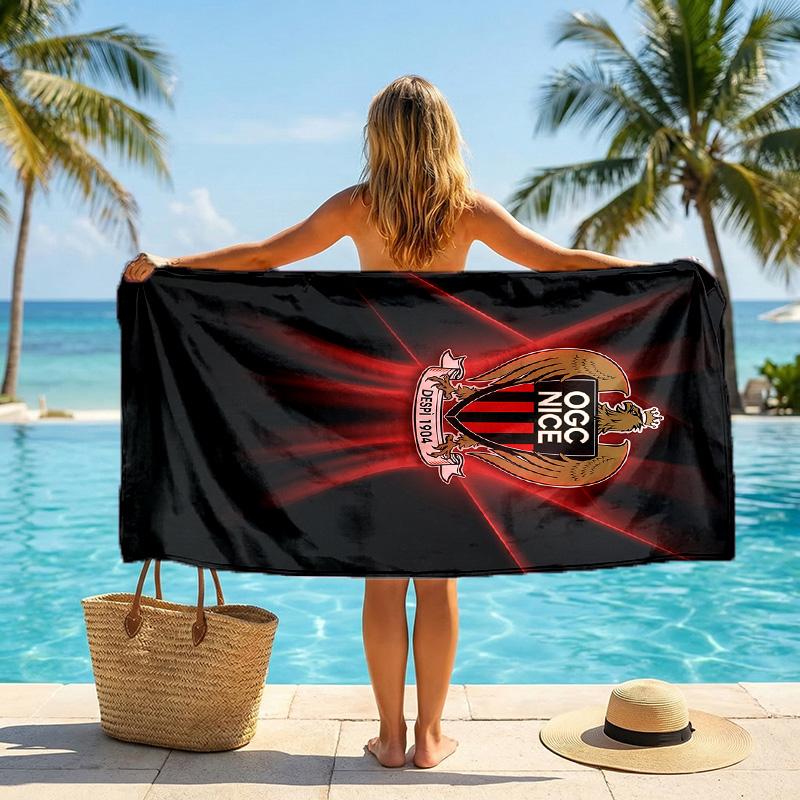 OGC Nice FC print Quick Dry Beach Towel Microfiber Absorbent Portable Travel Swimming Towel