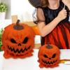 Melting Halloween Pumpkin Candy Bowl Melt Skull Snacks Serving Bowl with Lid Scary Resins Statue Candy Holder Decors
