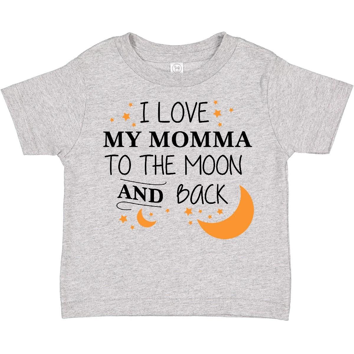 Inktastic I Love My Momma To The Moon And Back Toddler T-Shirt Family You Mother 100