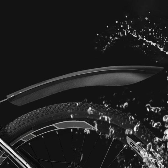 1 Pair Bicycle Fender Lightweight Universal MTB Mountain Road Bike Front Rear Mud Splash Guard Mudflap Bike Replacement Accessories