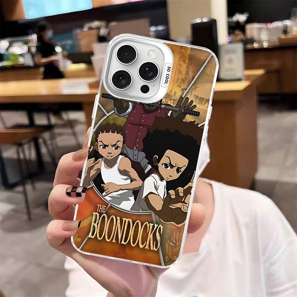 Cartoon The Boondocks Phone Cases For IPhone 17 16 15 14 13 12 11 Plus Pro Max Pro Color Matte Cover
