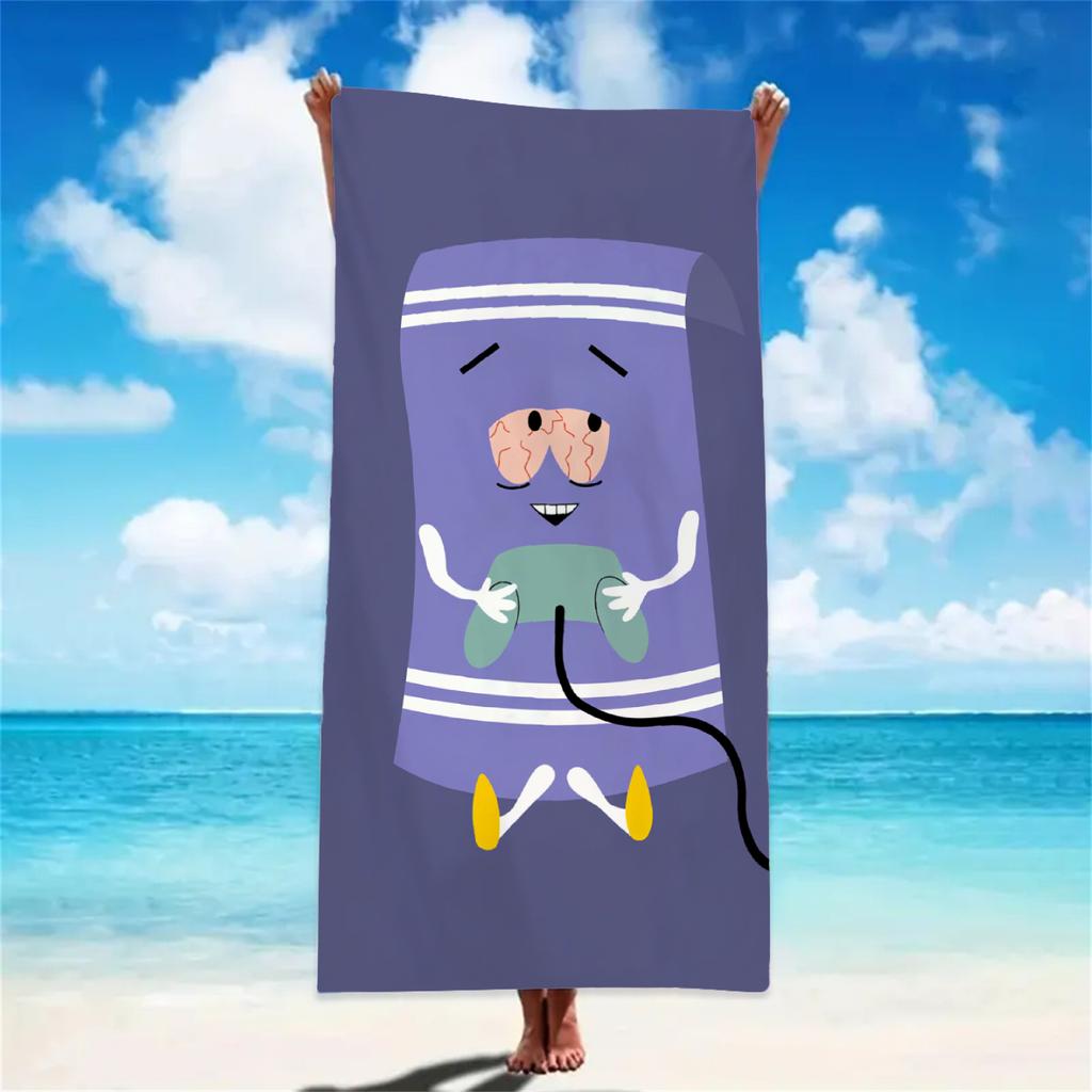Cartoon Beach Towel Funny T-Towelie Towel Soft Pool Gift For Travel Shower Camping Outdoor Quick Dry Sports Large Beach Towels