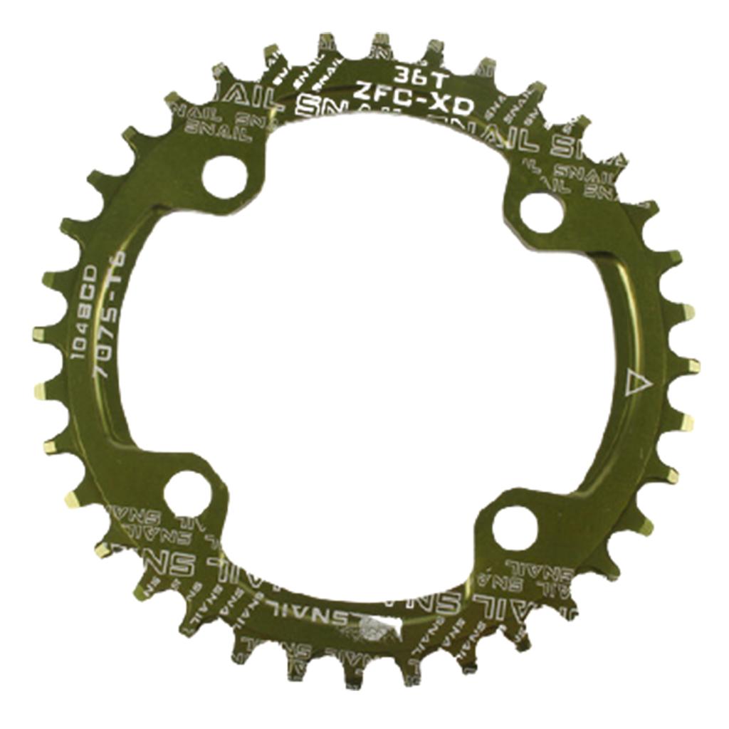 Für Fahrrad rund/oval 104BCD 32T 34T 36T 38T Narrow Wide Einzelkettenblatt