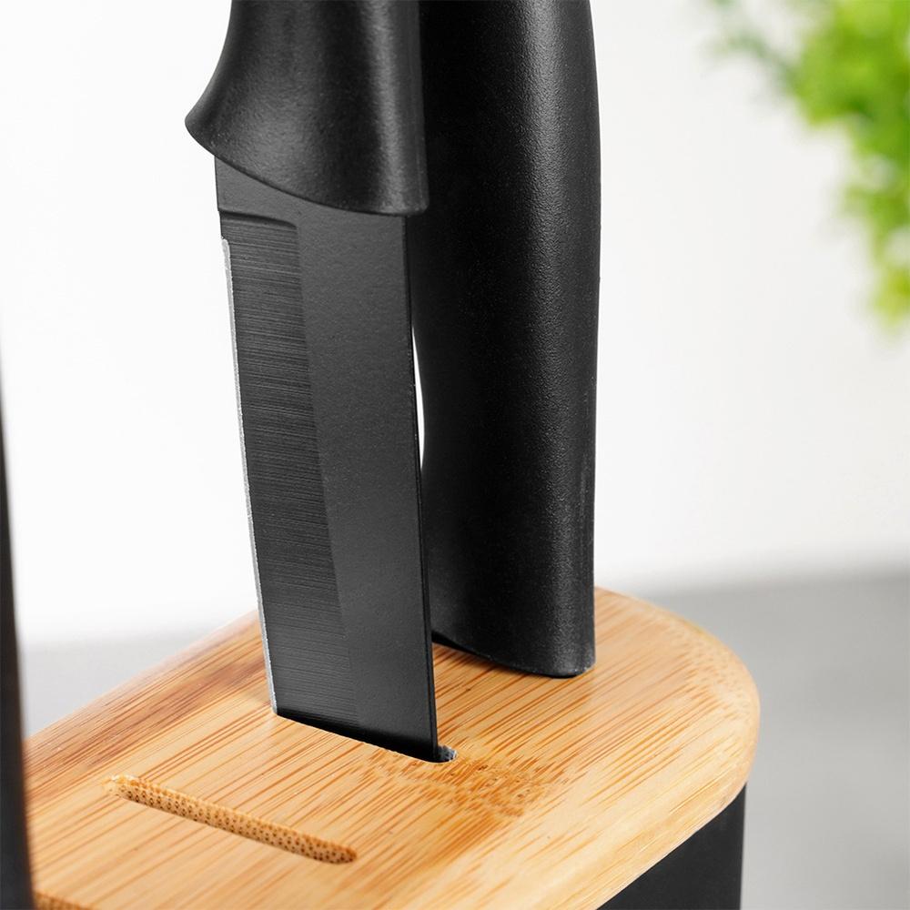 Kitchen Knife Stand Black Kitchen Knife Block Universal Kitchen Knives
