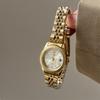 Orologio Barsh Gold Disc con Cinturino in Acciaio e Calendario da Donna Squisito Retrò Casual Sud Est Asiatico Orologio al Quarzo