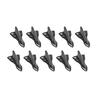 Auto Dachspoiler Schwarze Haifischflosse NEU 10 STÜCKE Dekoration Universal Spitz Carbonfaser Stoßfängerschutz Auto Außen Dachzubehör