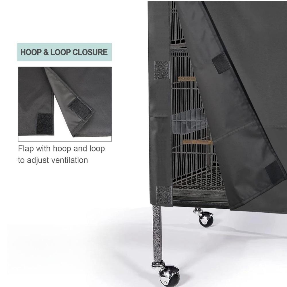 Pets Product Universal Birdcage Cover for Pets' Good Night, Washable & Breathable Birdcage Cover for Birdcage Accessories, Black