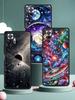 Universe Starry Sky Moon Phone Case Cover for Redmi 14C 10C Note 15 14 13 12 10 11 K40 Pro Plus 5G Shockproof Soft TPU Shell