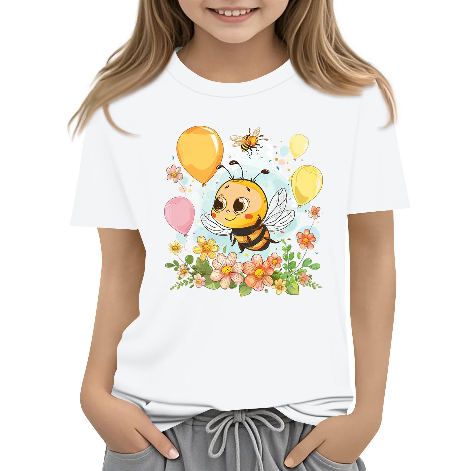 

Детская модная повседневная футболка с круглым вырезом и короткими рукавами 160 белый