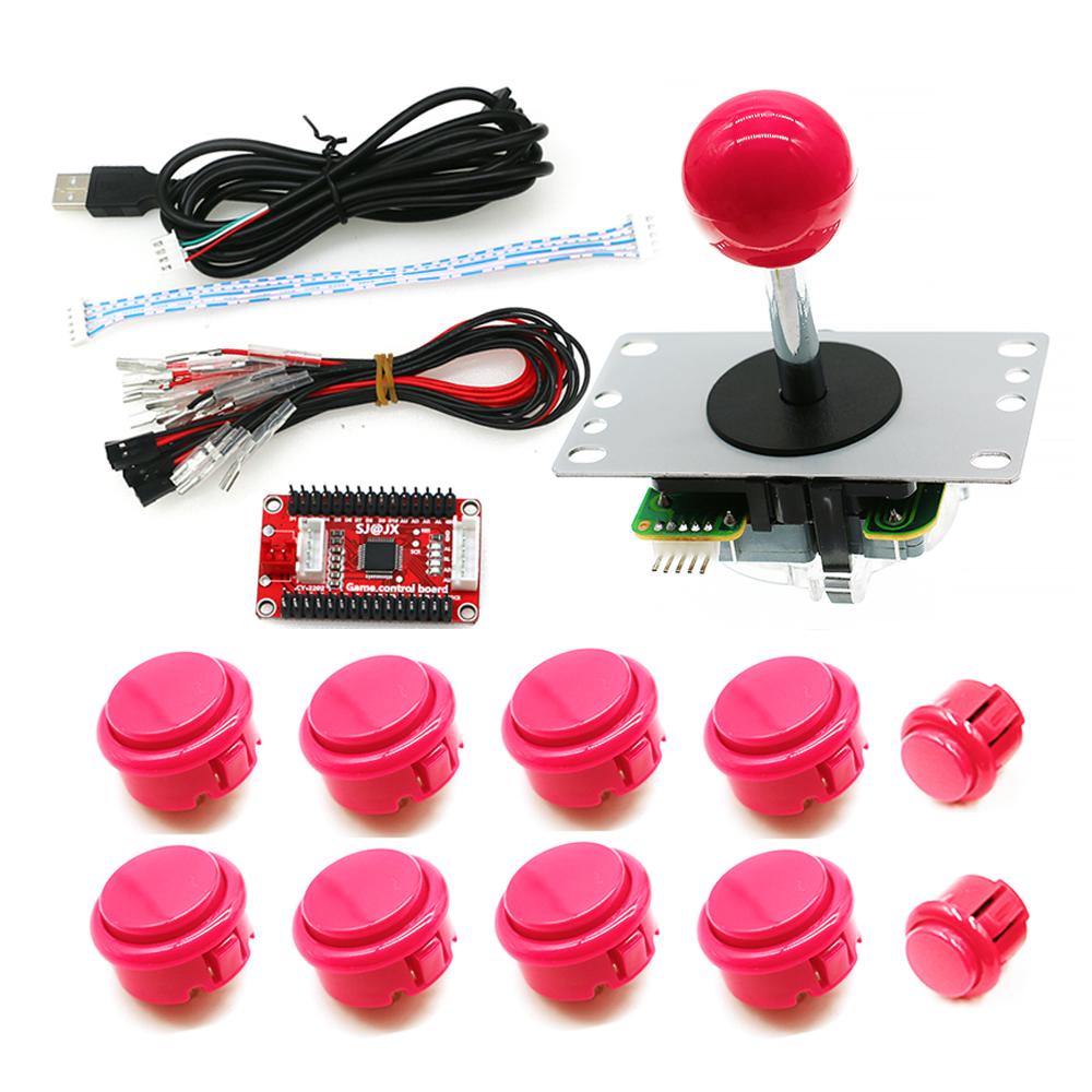 USB Controller Raspberry Pi PC360 PS/3 Steam Android Zero Delay Board Xinwa Joystick Button Customizable DIY Kit Game Coin