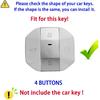 Soft Leather Durable Car Key Fob Case Compatible With Chery Jetour Traveller T1 Freedom