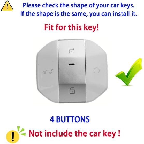 Soft Leather Durable Car Key Fob Case Compatible With Chery Jetour Traveller T1 Freedom