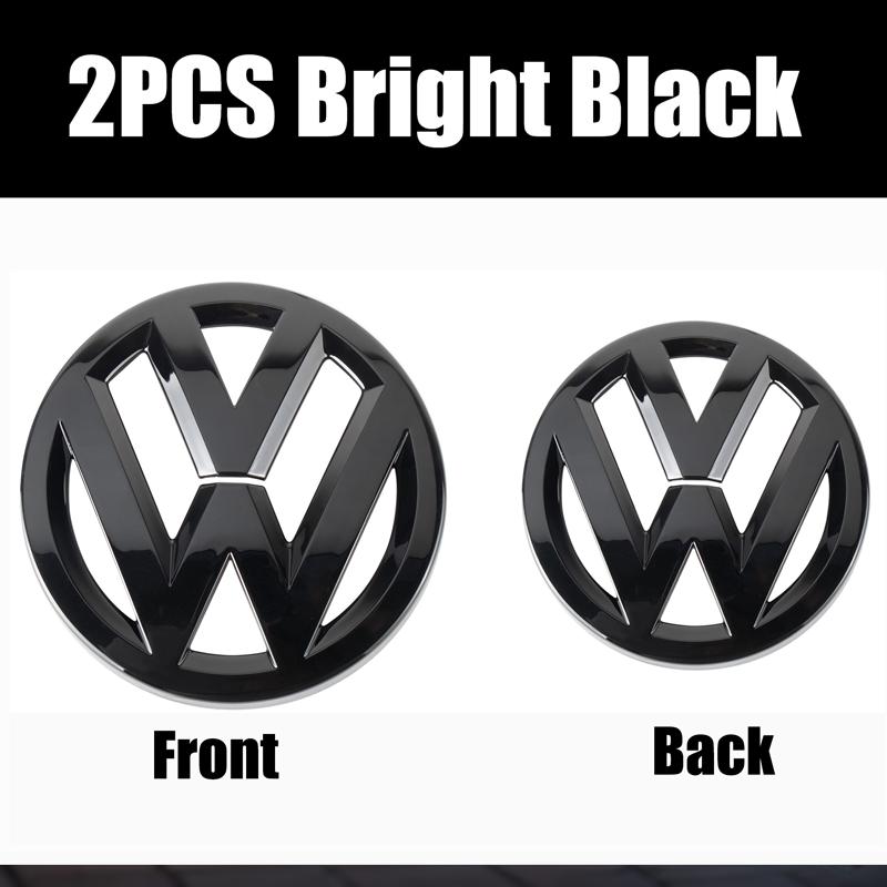 For VW Volkswagen Car Logo Front Grille Rear Trunk Decoration Sticker  For VW GTI Golf MK6 Polo Passat B6 CC Tiguan T-ROC Jetta Arteon
