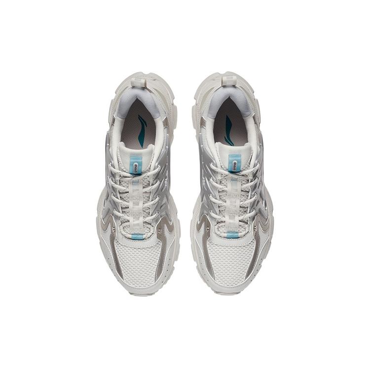 New LiNing Lingwind Lingfeng Rebound Shock Absorbers Low Top Running Shoes Men's Gray ARLS001-2