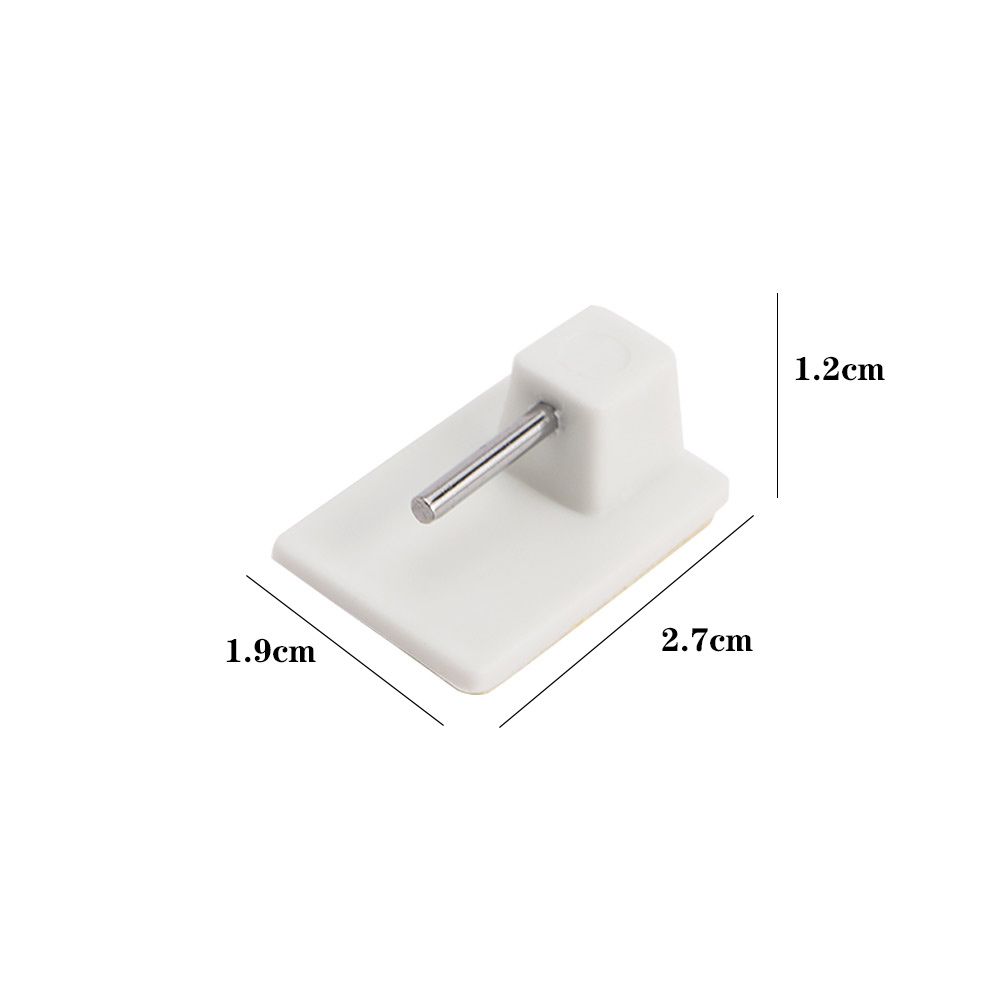 Kitchen 10/20/50Pcs Rectangle PVC Practical Wall Hooks Drapes Holder Curtain Buckle Storage Hanger