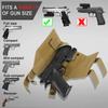 Universal Tactical Molle Pistol Gun Holster Adjustable Handgun Holster for 9mm Glock 1911 G17 18 19 26 34 Ruger LCP Beretta