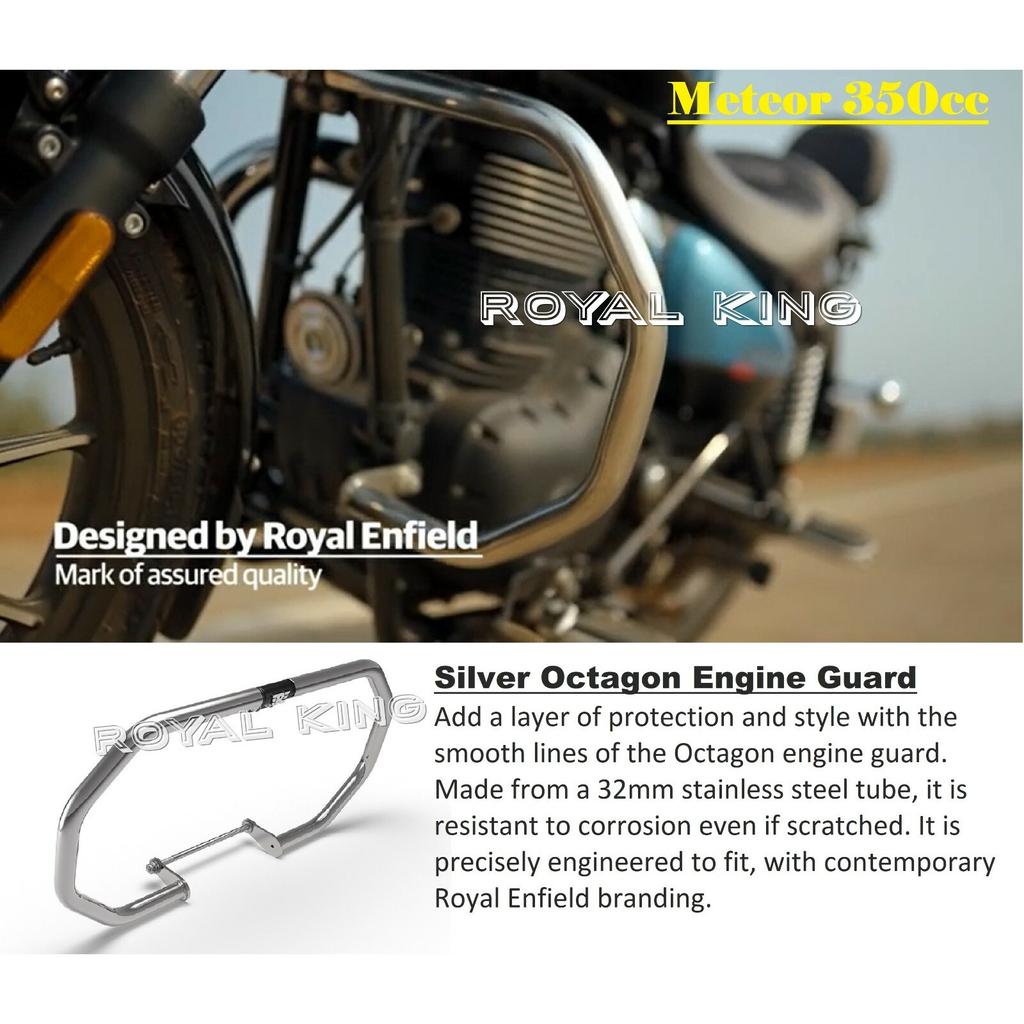 Royal Enfield "Meteor 350" "Brown Touring Seat & Footpegs" Combo Pack of 4 Pcs