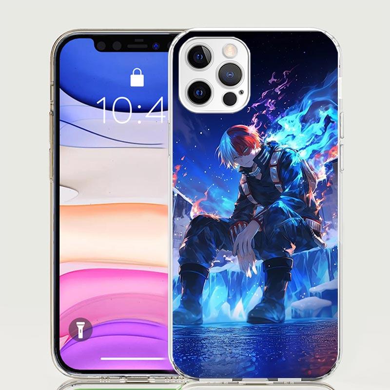 Todoroki Shoto MHA My Hero Phone Case For iPhone 18 17 Air 16 15 Plus 11 14 Pro Max 13 Mini 12 7 8 + SE Pattern Art Customized Cove