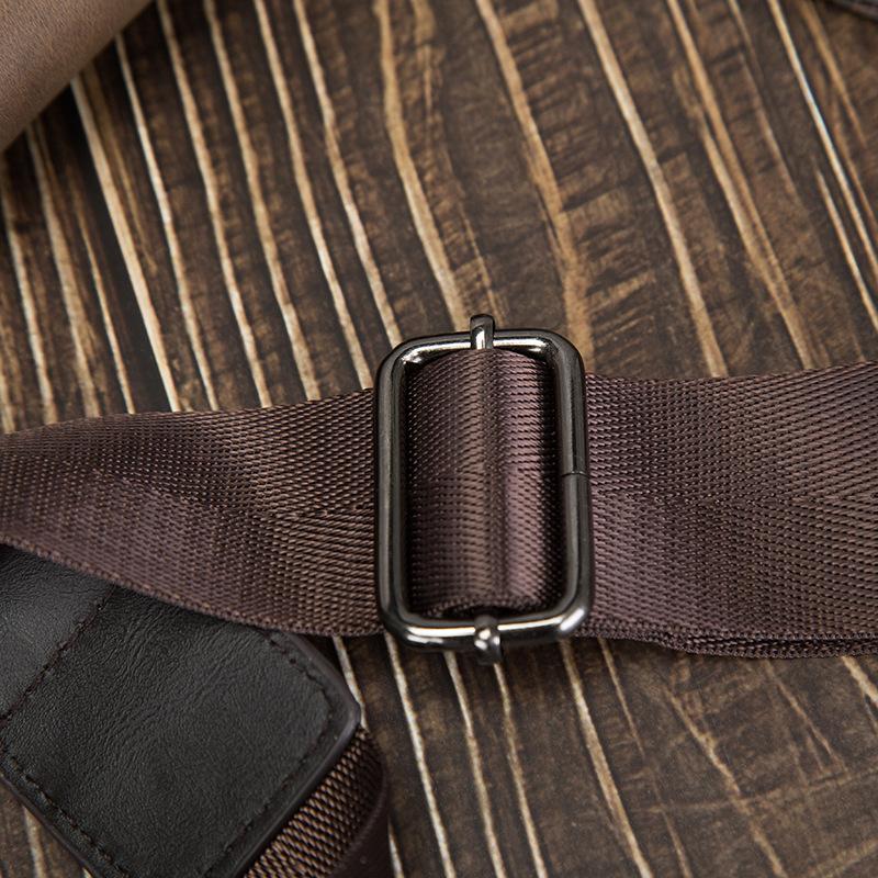 Bolso bandolera de un solo hombro para hombre, bolso urbano sencillo con cabeza de tigre, bolso de Color Retro para hombre, bolso pequeño de cuero