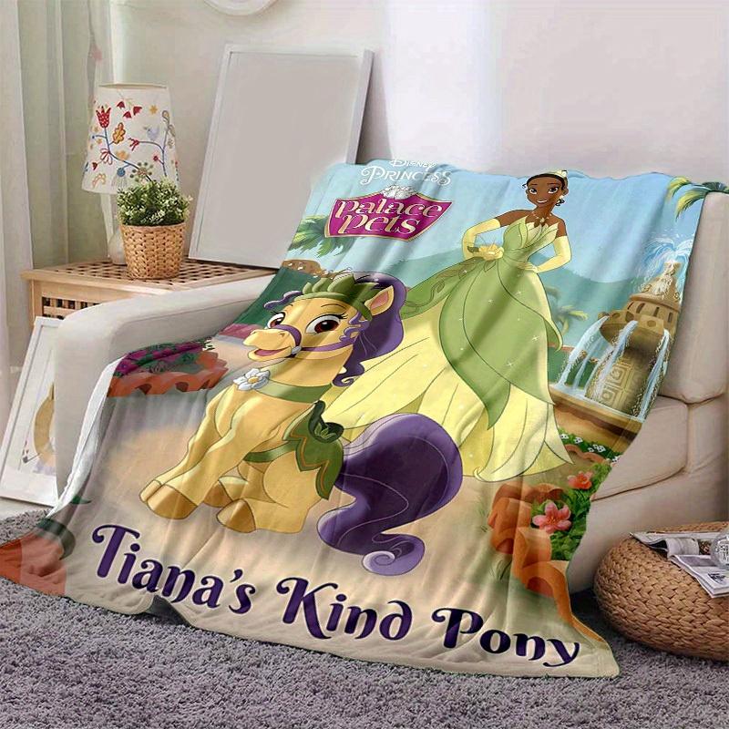

1pc, Disney Princess Palace Pets Tiana s Kind Pony Soft Stuffed Animal, Soft Throw Blanket, Perfect Gift, Home Decor, Travel, Camping, Outdoor Use 80cmx120cm
