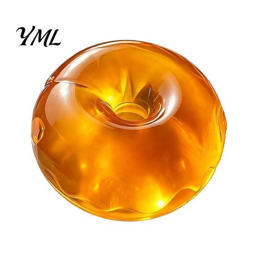 Sensory Play Materials Coconut Oil Squeeze Toy, Donut Ball, Handmade Calming Toys for Focus Slow Rebound Fidget Toy Stress Relief