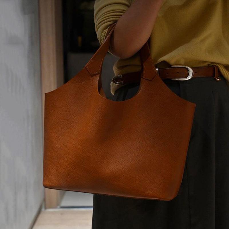 Yogodlns PU Leather Tote Bags For Women Luxury Designer Handbag Purses Large Capacity Underarm Shoulder Bag