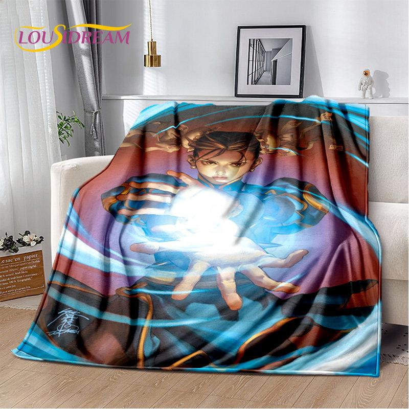 Street Fighter Retro Game Gamer Soft Plush Blanket,Flannel Blanket Throw Blanket for Living Room Bedroom Bed Sofa Picnic Cover