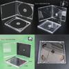 Plastic DVD Case Portable CD Storage Box CD Package Case Durable DVD Box Thickened CD DVD Disc box