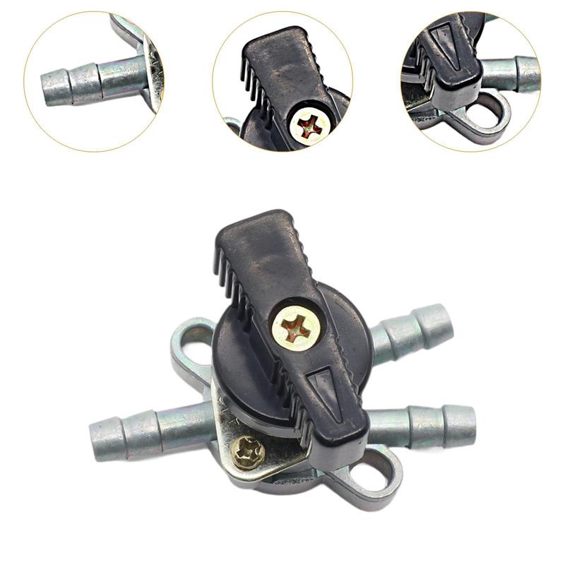 3 Way Fuel Tank Tap ATV Supplies 2 In 1 Out Fuel Gas Petcock Valve Switch for