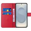 Coque de protection - BOOLING - Samsung Galaxy S25 Plus - Antichoc - Cuir Synthétique - Rouge