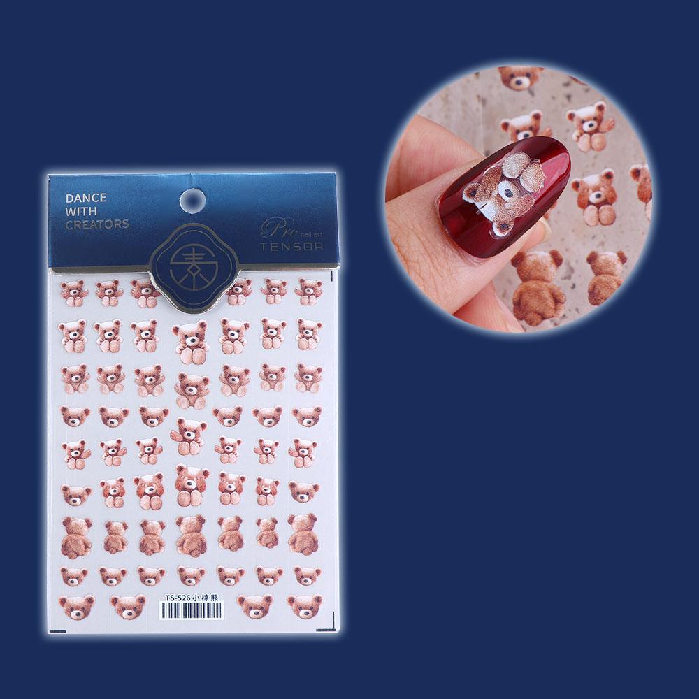 Accesorii pentru manichiură Autocolant Autocolant Urs Autocolant pentru unghii DIY Nail Art 3D Nails Sticker
