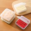 Vikbar smör- och ostförvaringsbehållare med silikontätning Fyrkantig plastlåda Utrymmesbesparande Färskhållande Organizer för köksskåp