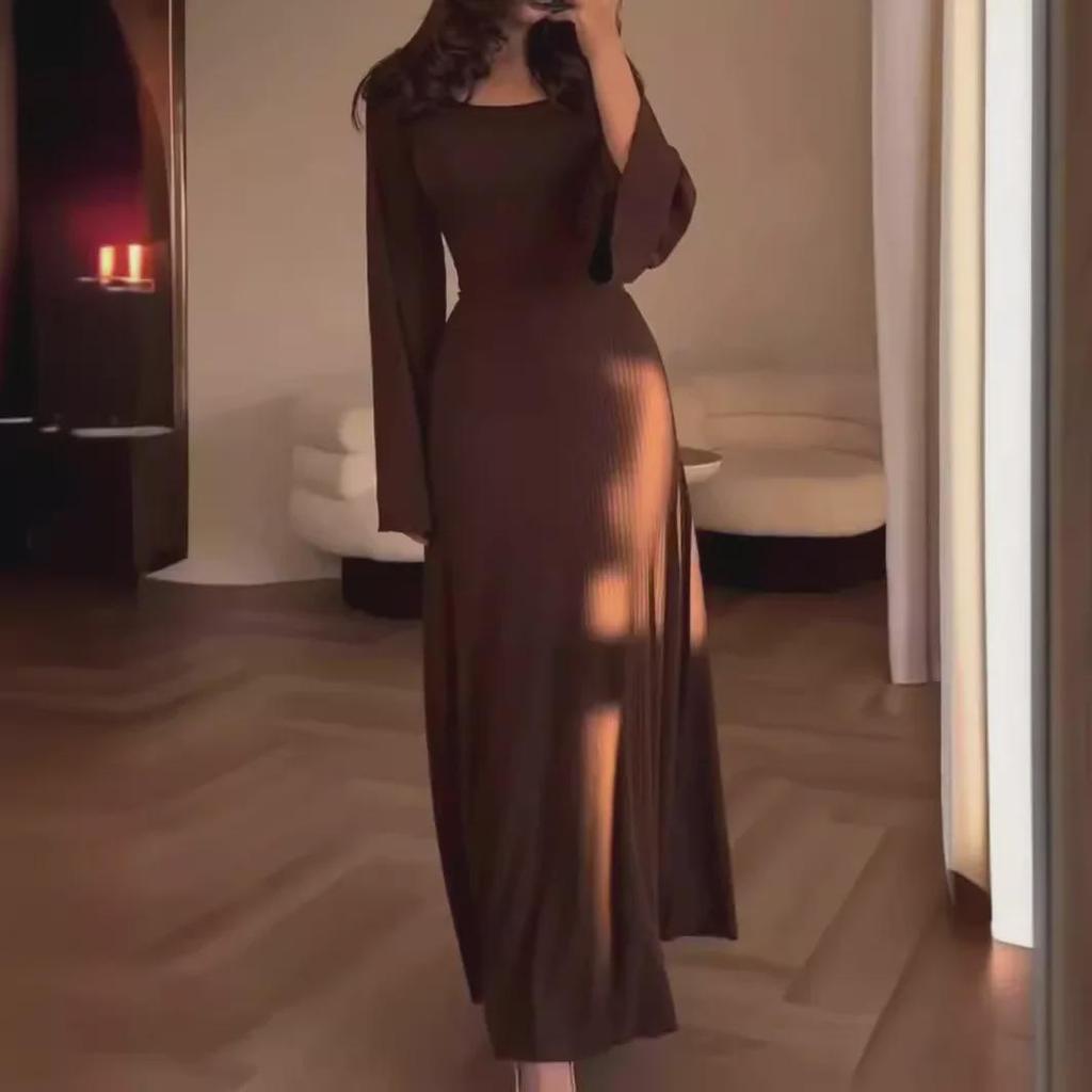Women's 2024 Spring/Autumn Long-Sleeve Loose Casual Professional Dress