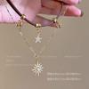 Retro Zen necklace, versatile femininity, niche ethnic collarbone chain, ancient design accessories