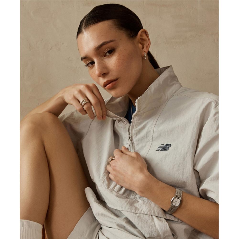 New Balance NBNAE21023 UNI ESS Heritage Short Sleeve Anorak L GRAY