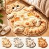 2D Home Decor Carpet Non-Slip Cartoon Carpet Soft Cat-Shaped Area Rug  Bedrooms