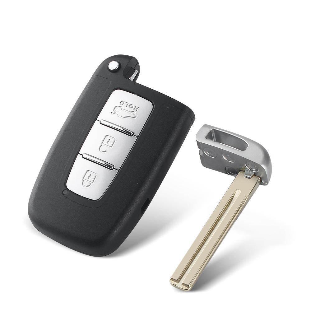 KEYYOU 3/4 Buttons Remote Key Shell For Kia Forte Soul Rio Borrego Sorento Optima Hyundai I30 IX35 Sonata Genesis Equus Veloster
