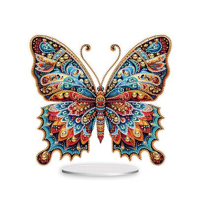 Rund+Spezielle Form Tischplatte Diamantmalerei Ornamente Kits Wunderschöne Eichhörnchen Schreibtisch Diamantkunst Kits für Büro Schreibtisch Dekoration