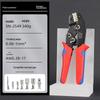 SN Series 7.5-inch Ratcheting Crimping Pliers Set - Multifunctional Cold Terminal Pliers and Mold Accessories.