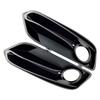 Car Front Bumper Lamp Bezel Fog Lights Frame Cover For BMW 1 Series F20 F21 LCI Sport 2015-2018 With Lamp Holes Black