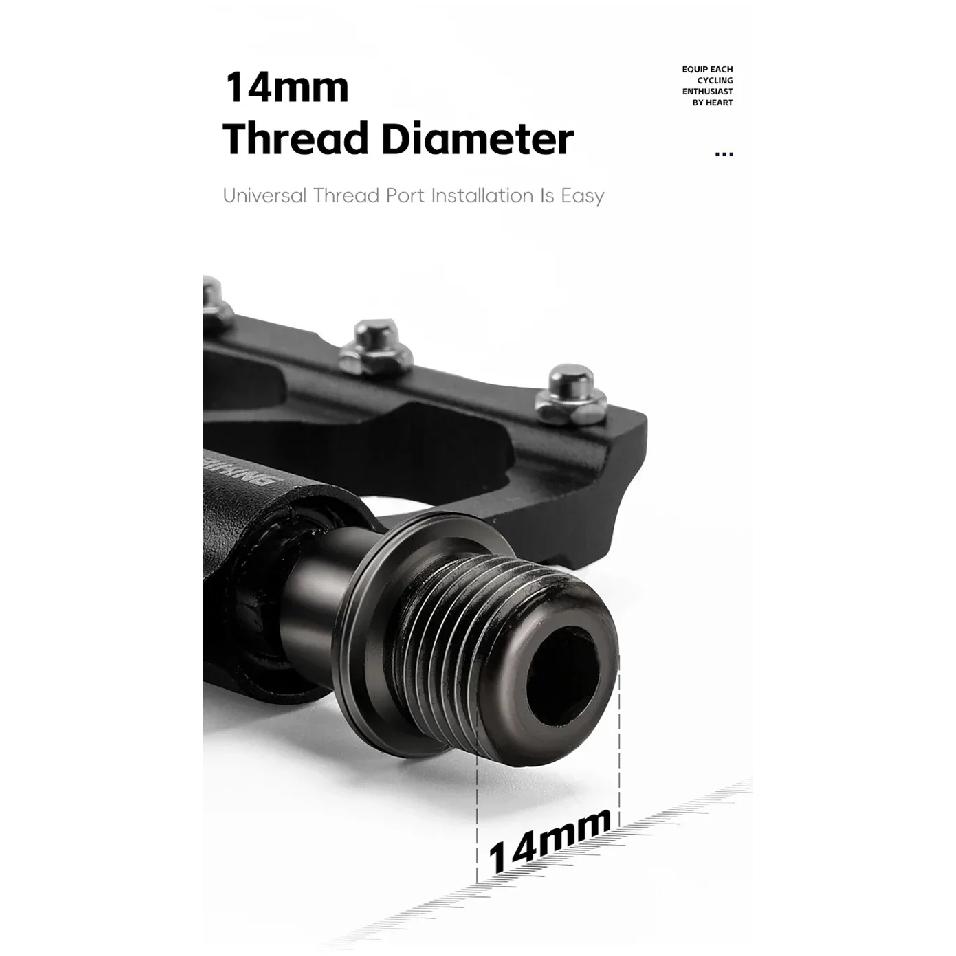 WEST BIKING Road Bike Ultralight Pedals CNC Aluminum Alloy MTB 3 Bearings Anti-Slip Compact Cycling Flat Pedals Bicycle Parts