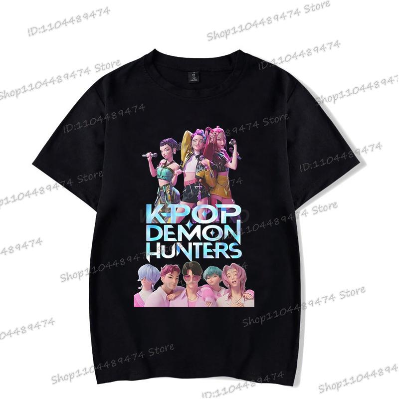 Anime KPop Demon Hunters Graphic Rumi Printed T Shirt Women Men Manga Tshirts Harajuku Korean Ulzzang Summer Crewneck T-shirts