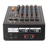 Profesjonalny 4-kanałowy mikser dźwiękowy z USB i wzmacniaczem mocy Profesjonalne miksowanie dźwięku