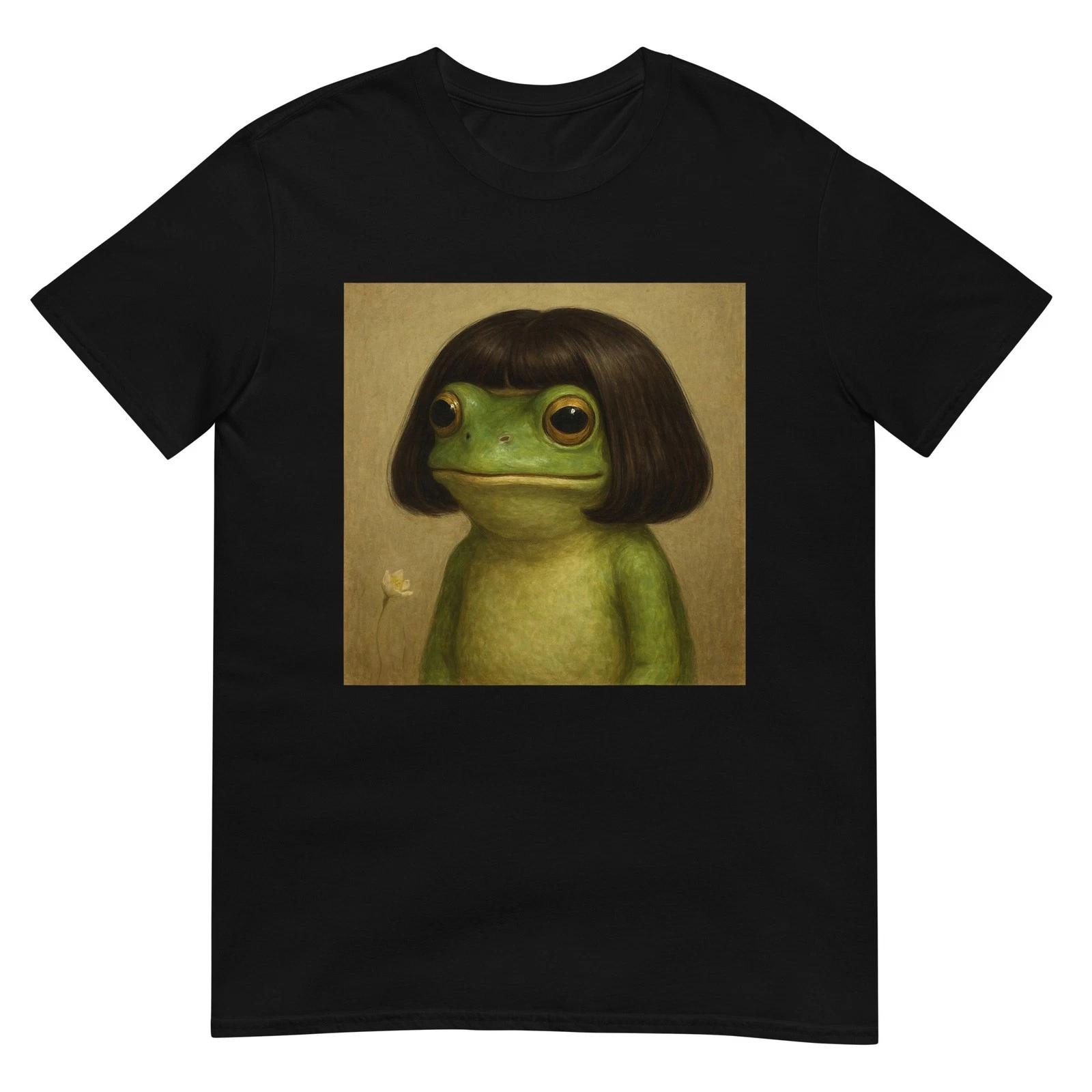 

Funny Frog Bob Haircut Meme for Men Women Kids T-Shirt M