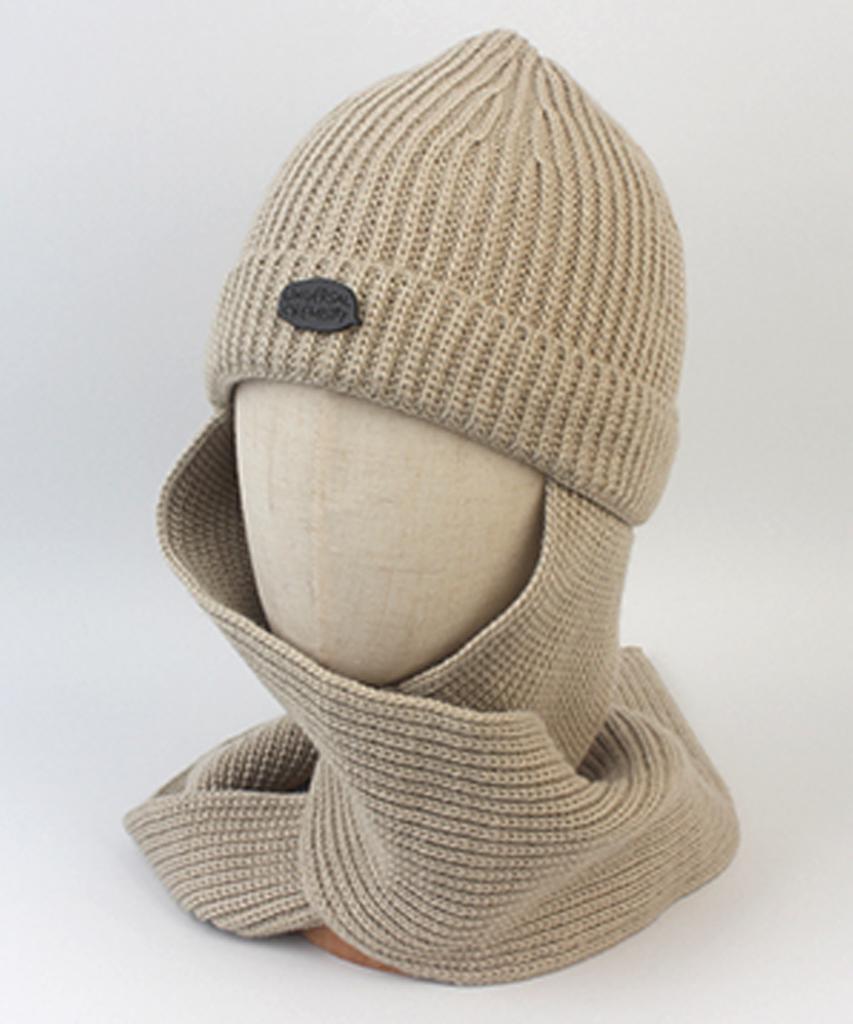 Yunibeosyeolkemiseuteuli Wool Beige Muffler Beanie