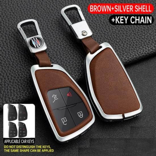 1Pc Zinc Alloy Remote Key Fob Cover Case For Chevy Suburban Silverado Tahoe