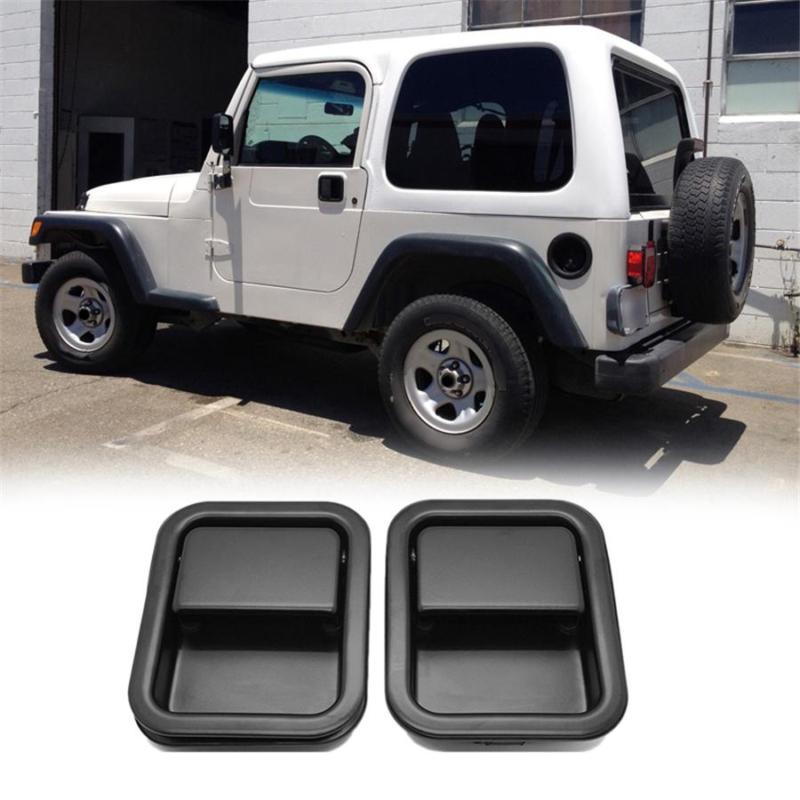 For Jeep CJ7 Scrambler Wrangler YJ TJ Door Exterior Outside Handles Left + Right