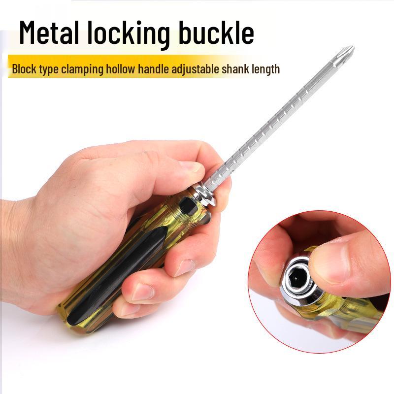 Penggong Multifunctional Telescopic Magnetic Screwdriver, Double-headed Phillips & Slotted.