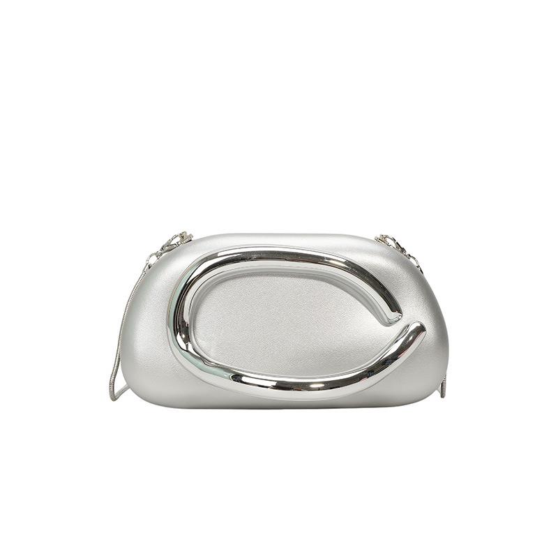 Elegante Borsa da Sera da Donna a Mano e a Tracolla con Catena - Stile Europeo e Americano