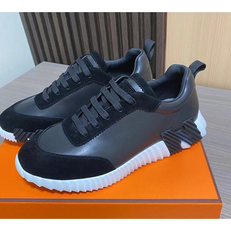 Large Size Men's Shoes H Sports Shoes Couple Style Lace-up Leather Fashion Casual Shoes Tide